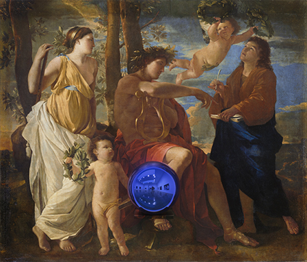 Gazing Ball (Poussin Inspiration of the Poet)