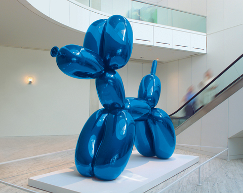 binnenkort afvoer kussen Jeff Koons - Artwork: Balloon Dog