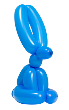 Balloon Rabbit Wall Relief (Blue)