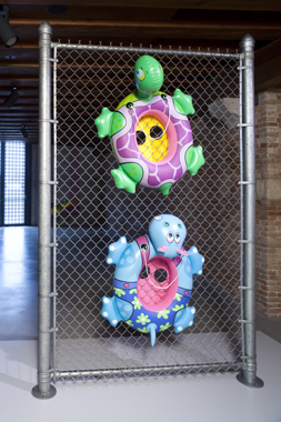 Chainlink by Jeff Koons. In Praise of Doubt, Punta della Dogana, 2011-2012.